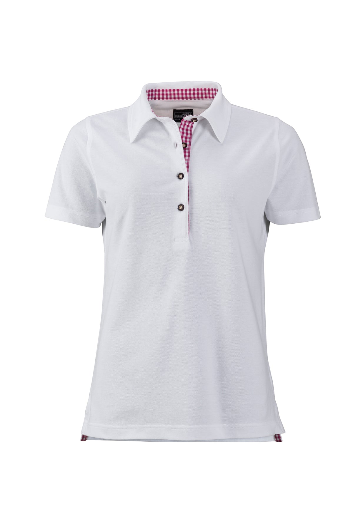 Ladies’ Traditional Polo - White/Purple-White