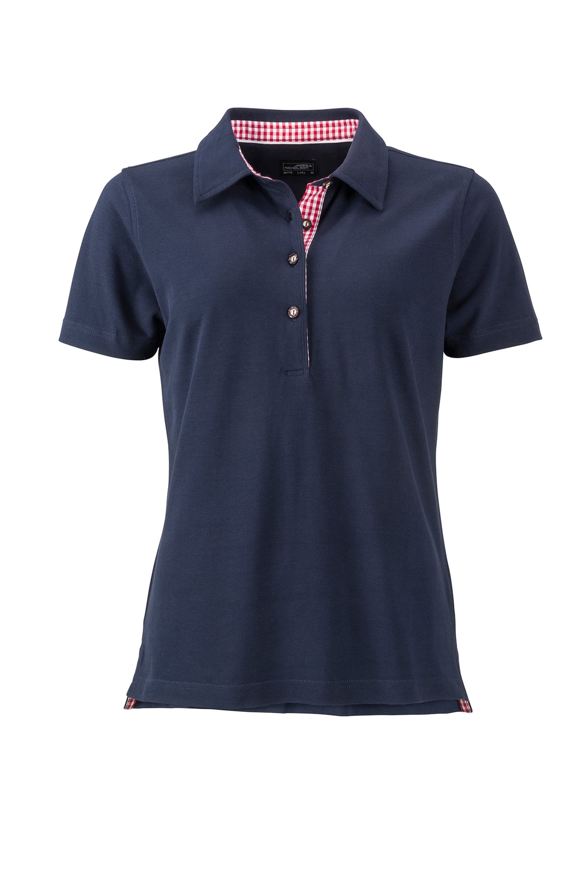 Ladies’ Traditional Polo - Navy/Red-White