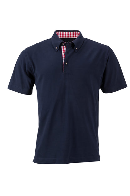 Men’s Traditional Polo - Navy/Red-White