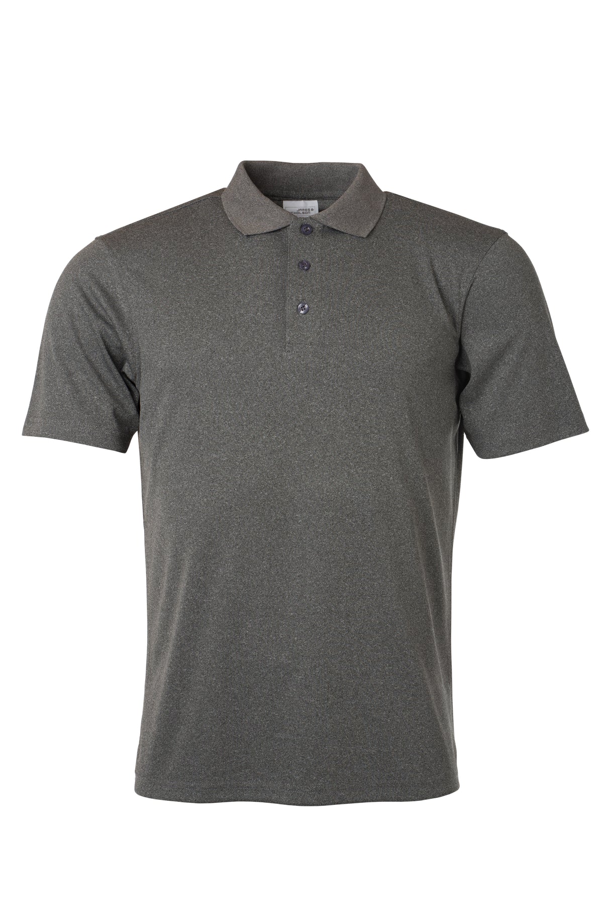 Men´s Active Polo - Dark-Melange