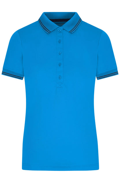 Ladie´s Functional Polo - Bright-blue/Navy