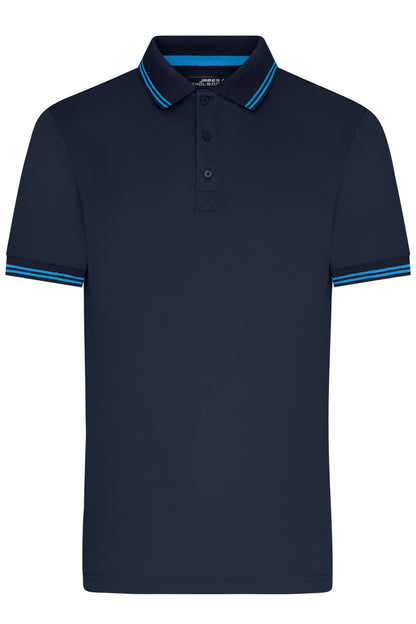 Men´s Functional Polo - Navy/Bright-blue