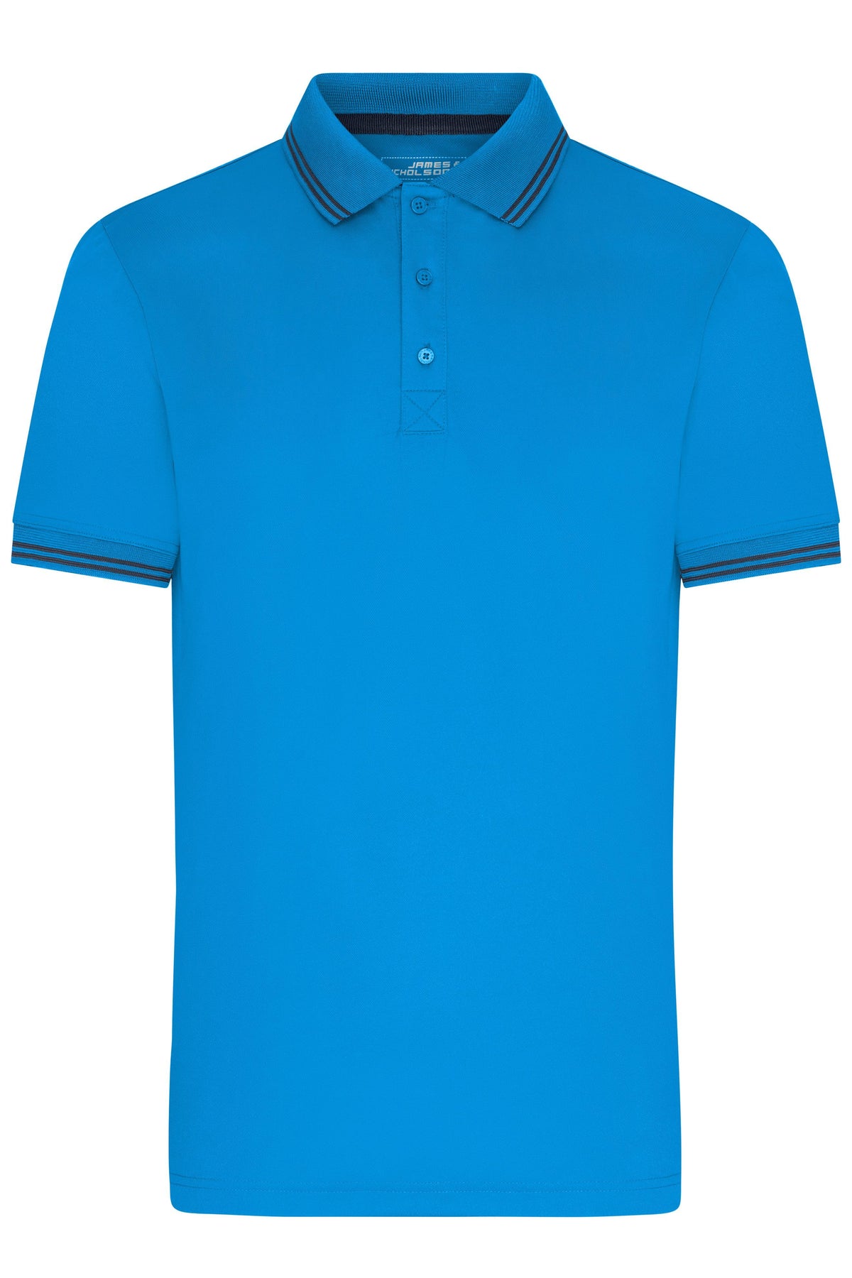 Men´s Functional Polo - Bright-blue/Navy