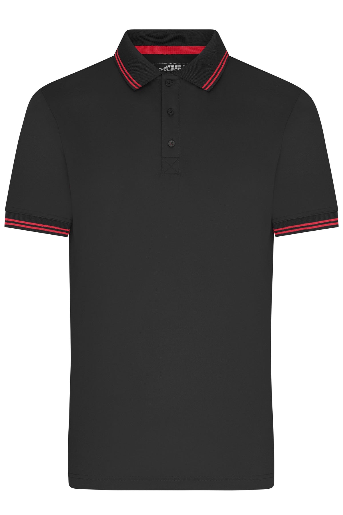 Men´s Functional Polo - Black/Red