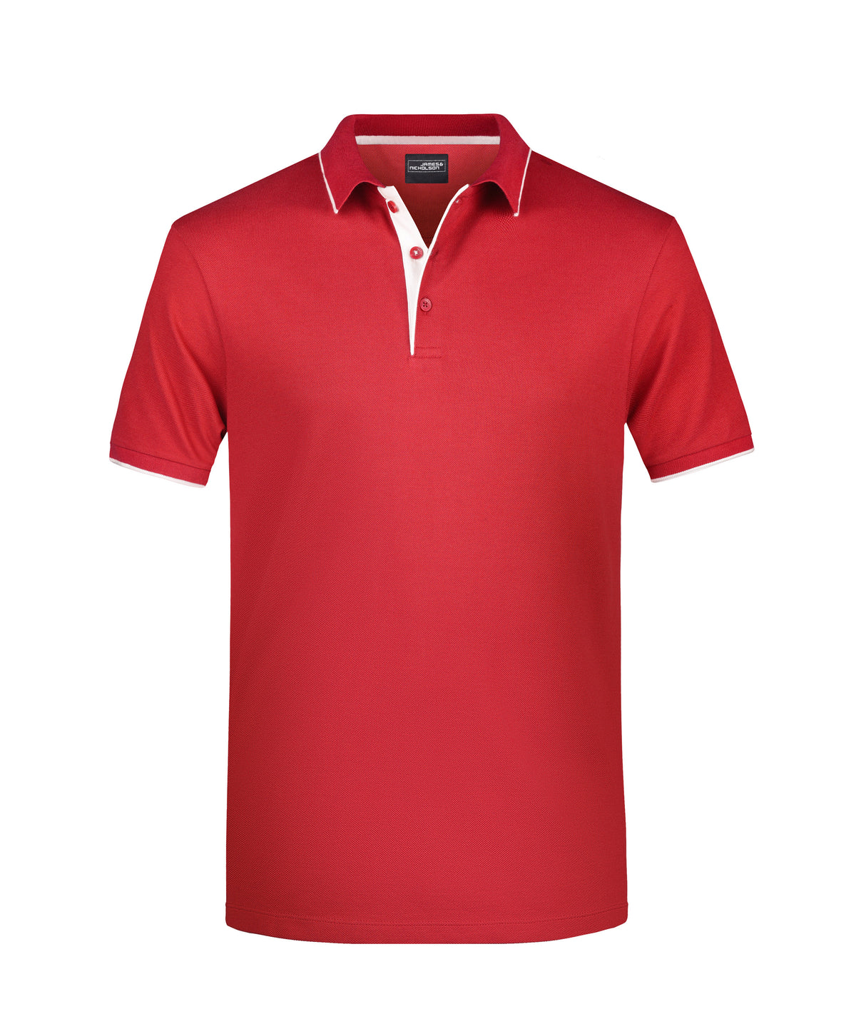 Men´s Polo Stribe - Red/White