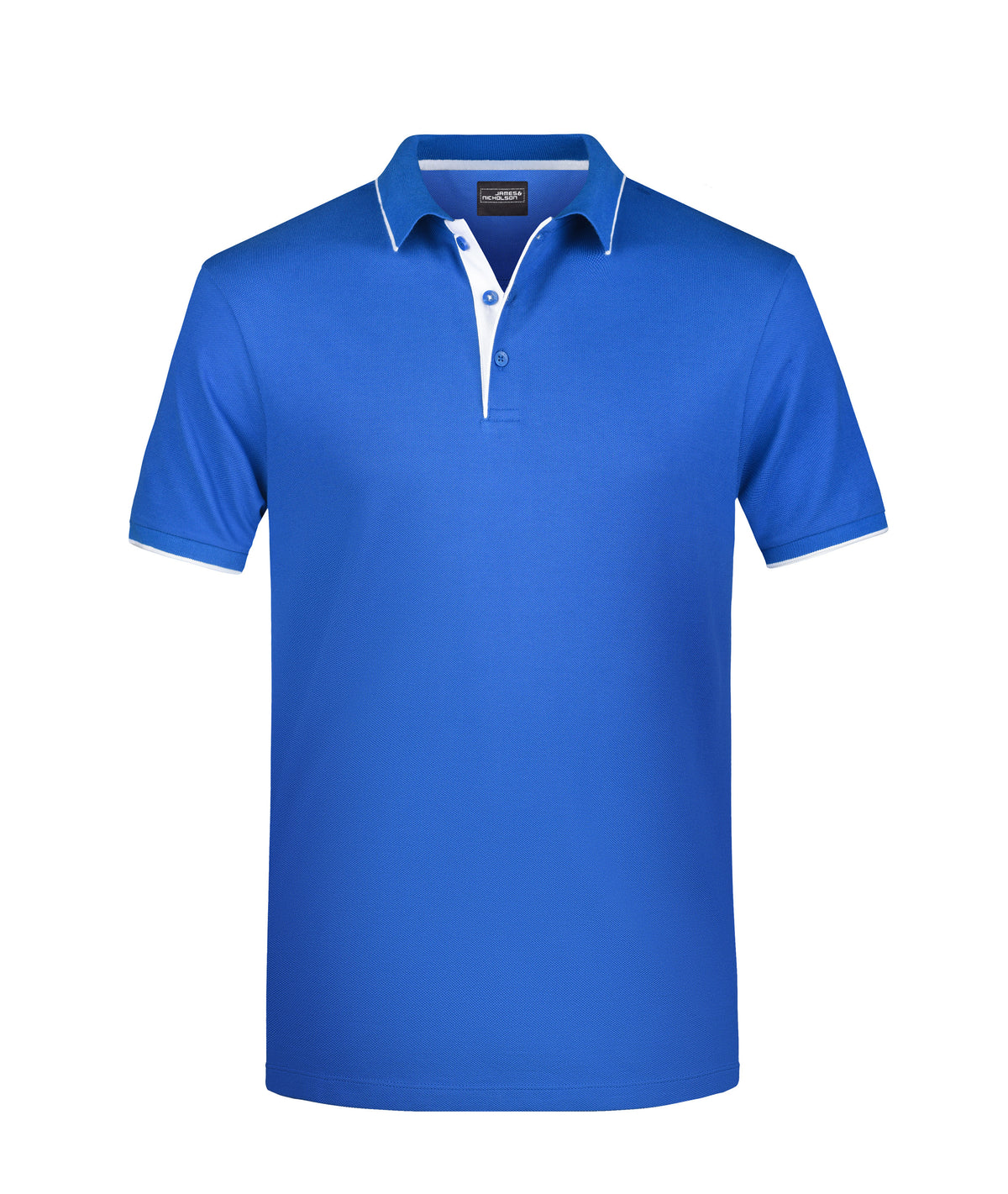 Men´s Polo Stribe - Royal/White