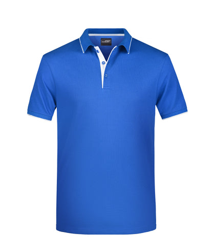 Men´s Polo Stribe - Royal/White