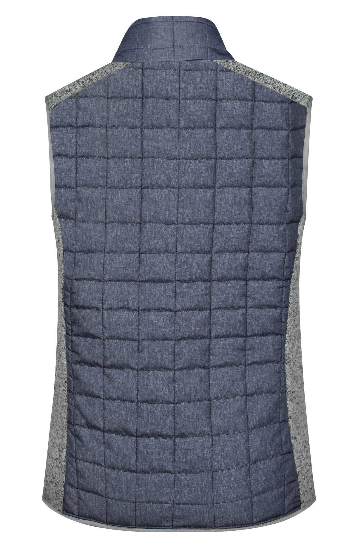 Ladies´ Knitted Hybrid Vest - Light-melange/Anthracite-melan