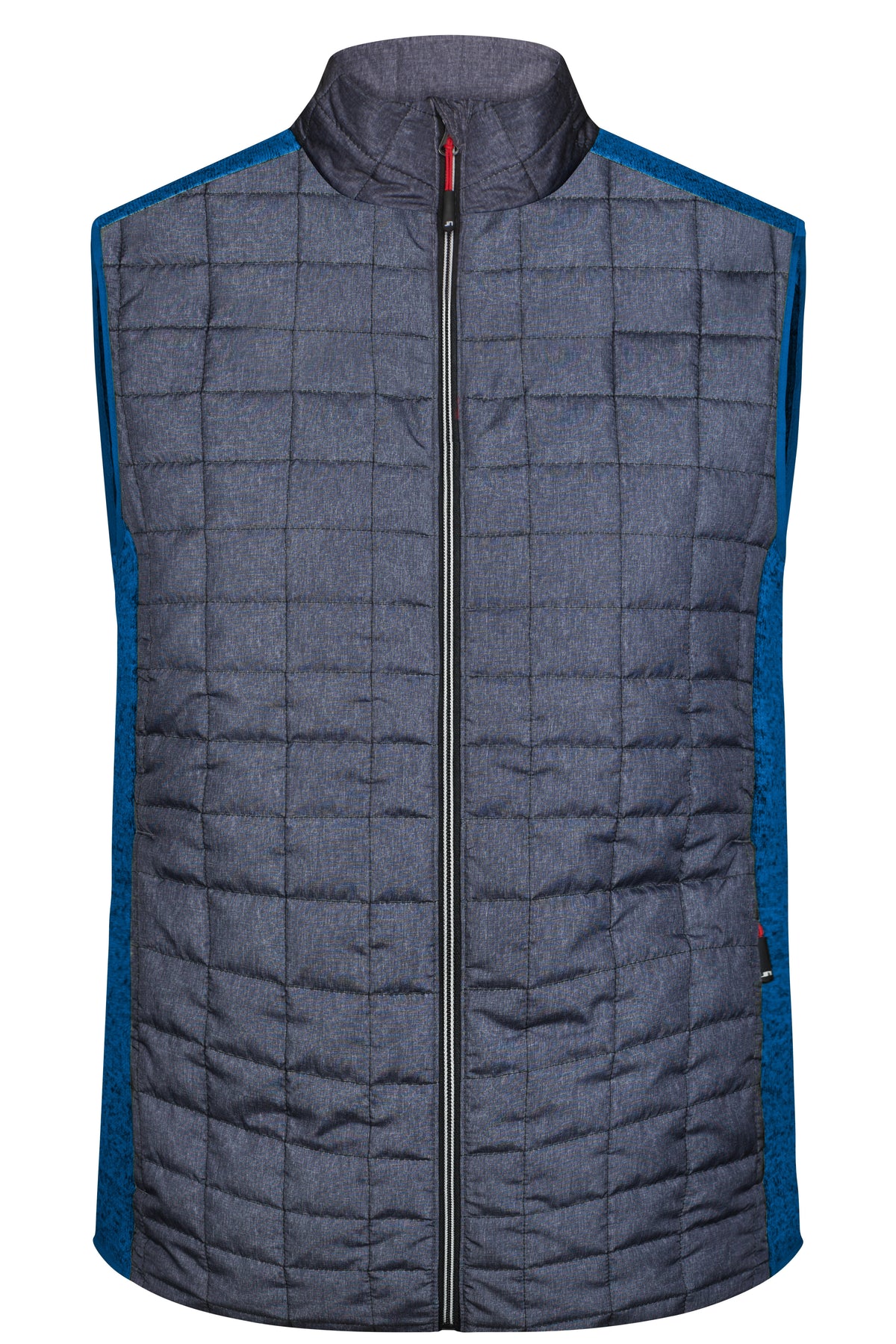 Men´s Knitted Hybrid Vest - Royal-melange/Anthracite-melan