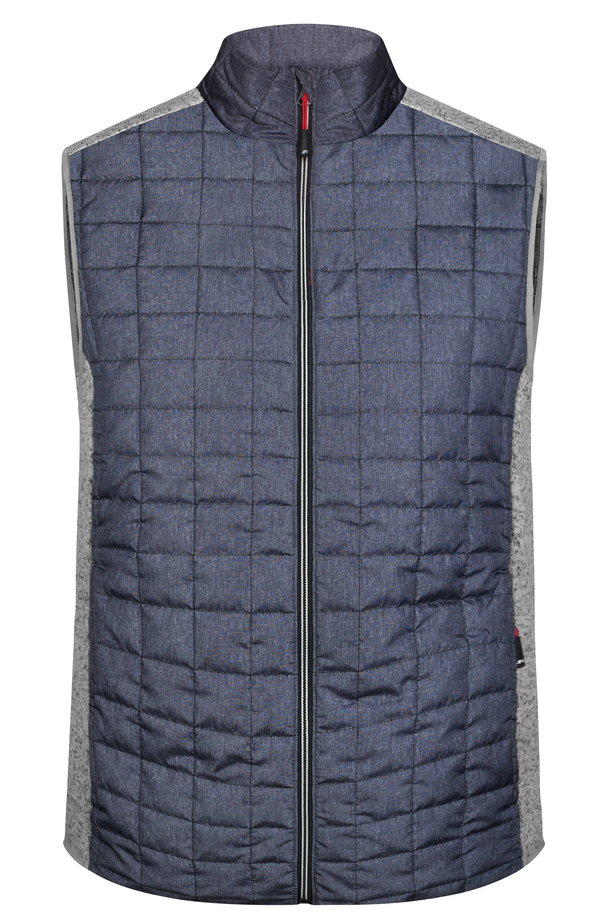 Men´s Knitted Hybrid Vest - Light-melange/Anthracite-melan