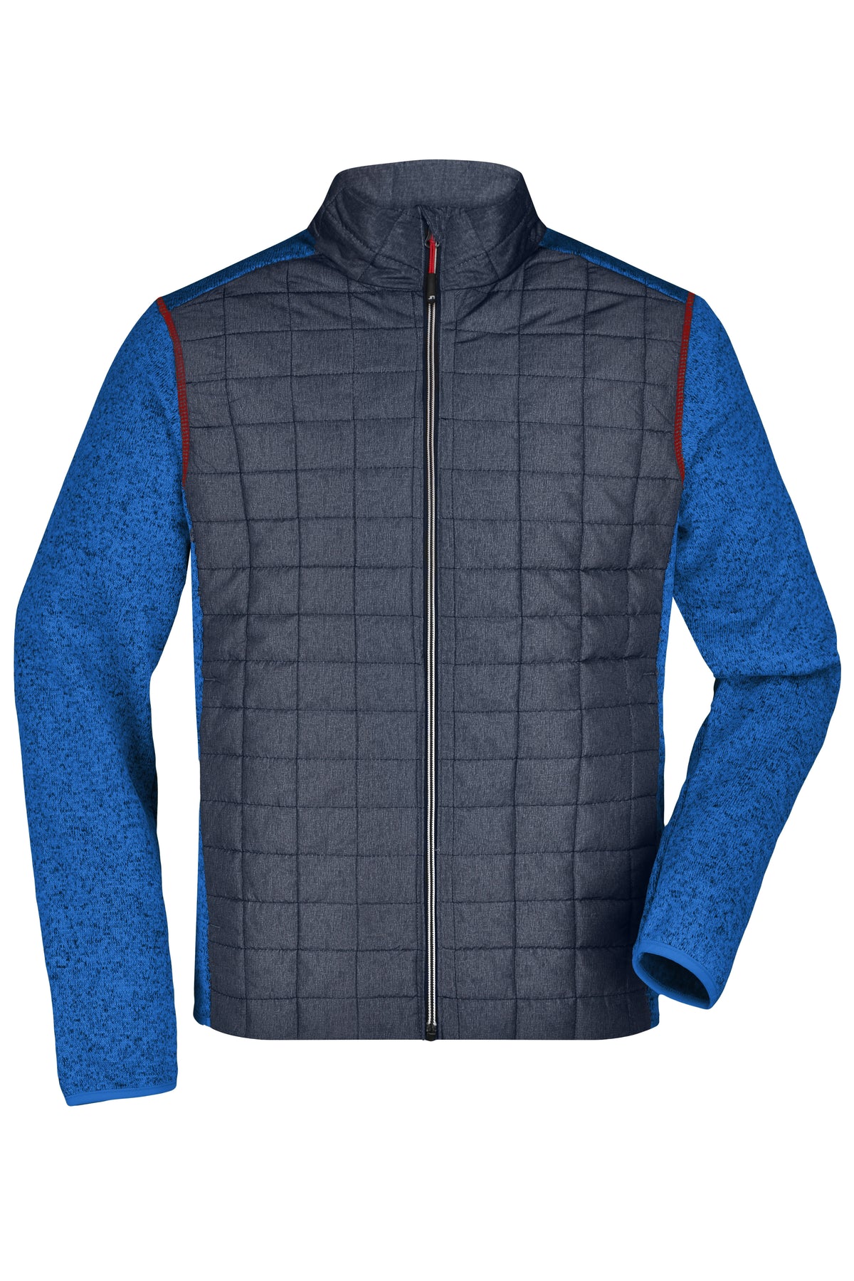 Men´s Knitted Hybrid Jacket - Royal-melange/Anthracite-melan