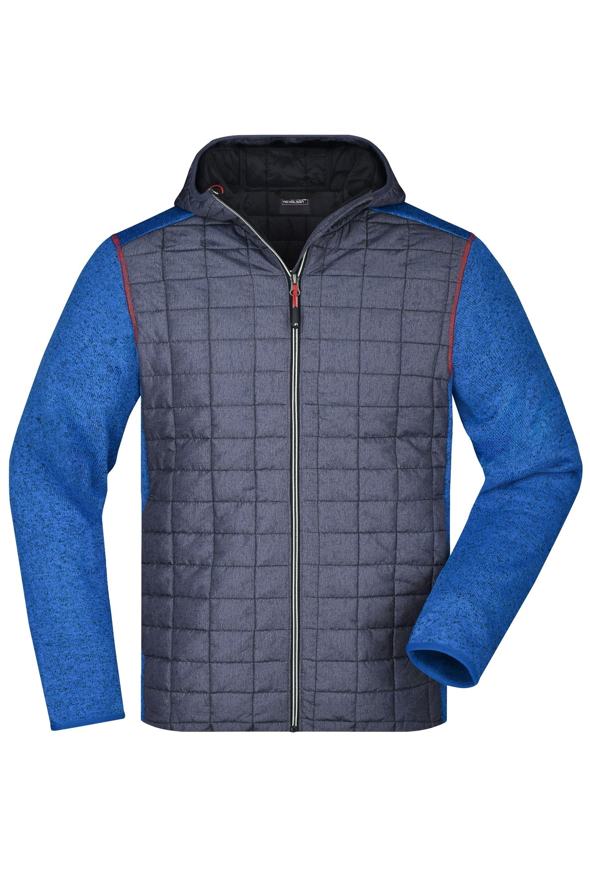 Men´s Knitted Hybrid Jacket - Royal-melange/Anthracite-melan