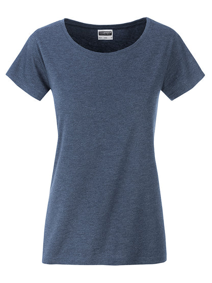 Ladies’ Basic-T - Light-Denim-Melange