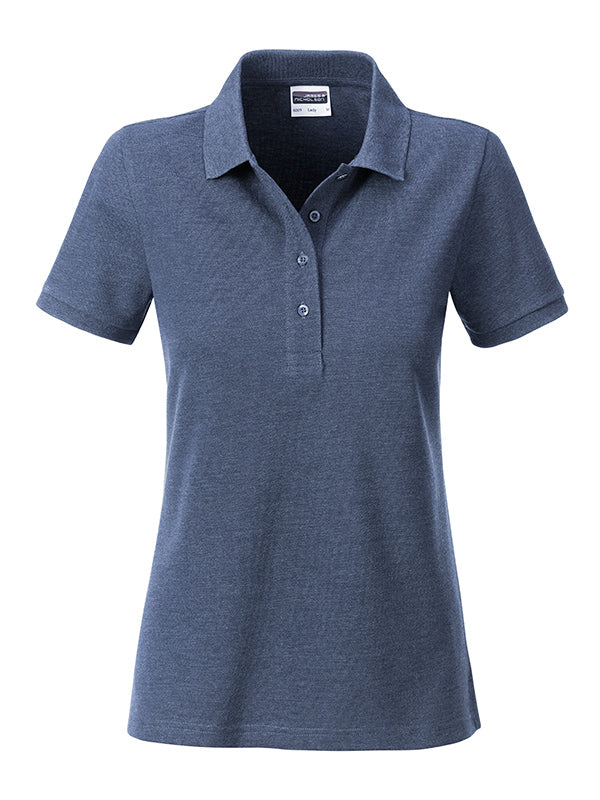 Ladies´ Basic Polo - Light-Denim-Melange