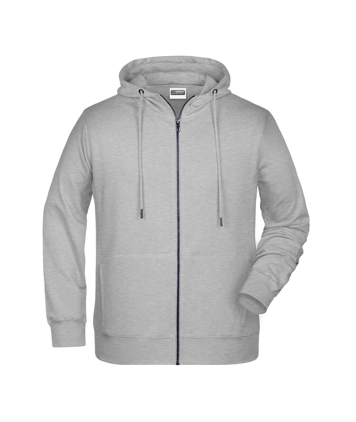 Men´s Zip Hoody - Grey-Heather