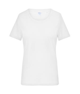 Ladies T-shirt 1:1 Rib - White