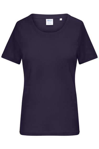 Ladies T-shirt 1:1 Rib - Deep Purple