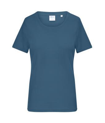 Ladies T-shirt 1:1 Rib - Dusty Blue