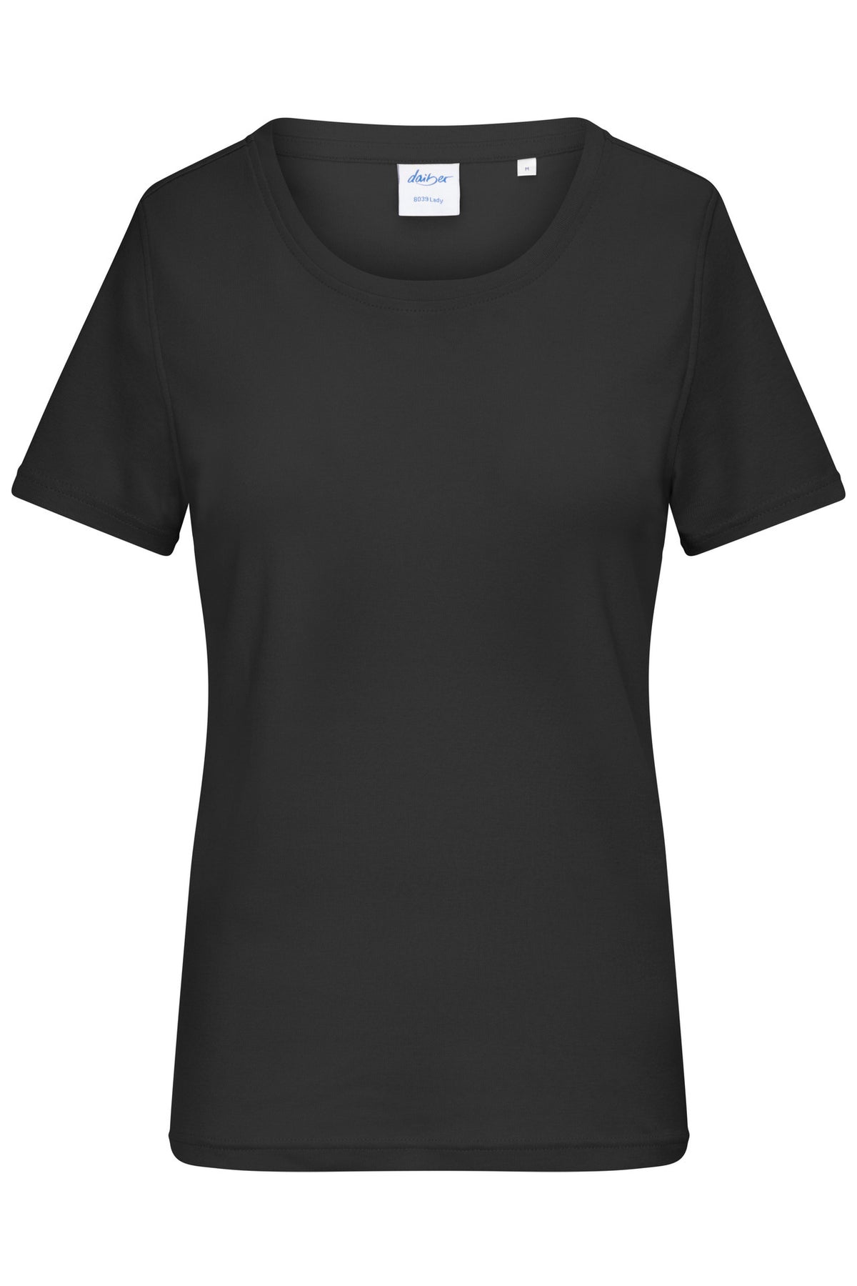 Ladies T-shirt 1:1 Rib - Black