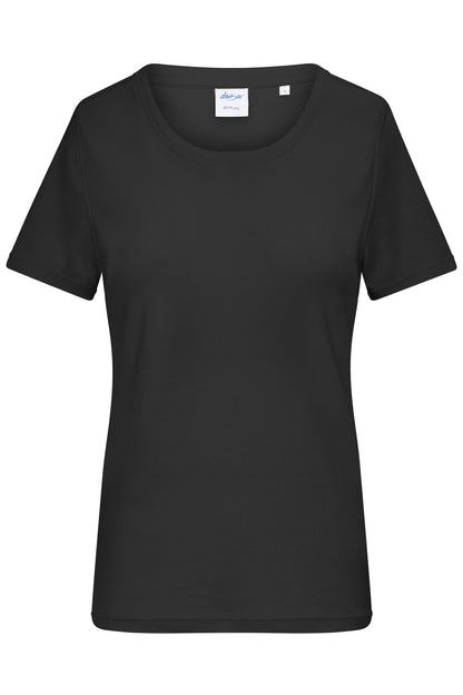 Ladies T-shirt 1:1 Rib - Black