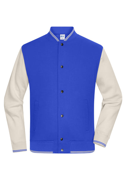 College-Jacket Unisex - Royal/Sand Stone