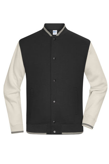 College-Jacket Unisex - Black/Sand Stone