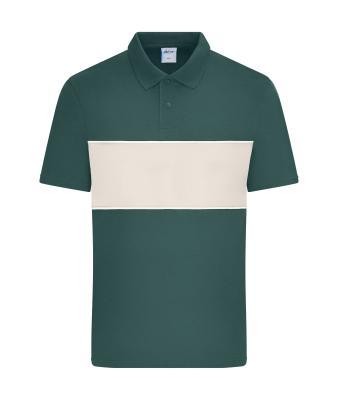 Polo Colour-Block Unisex - Smokey Green/Sand Stone
