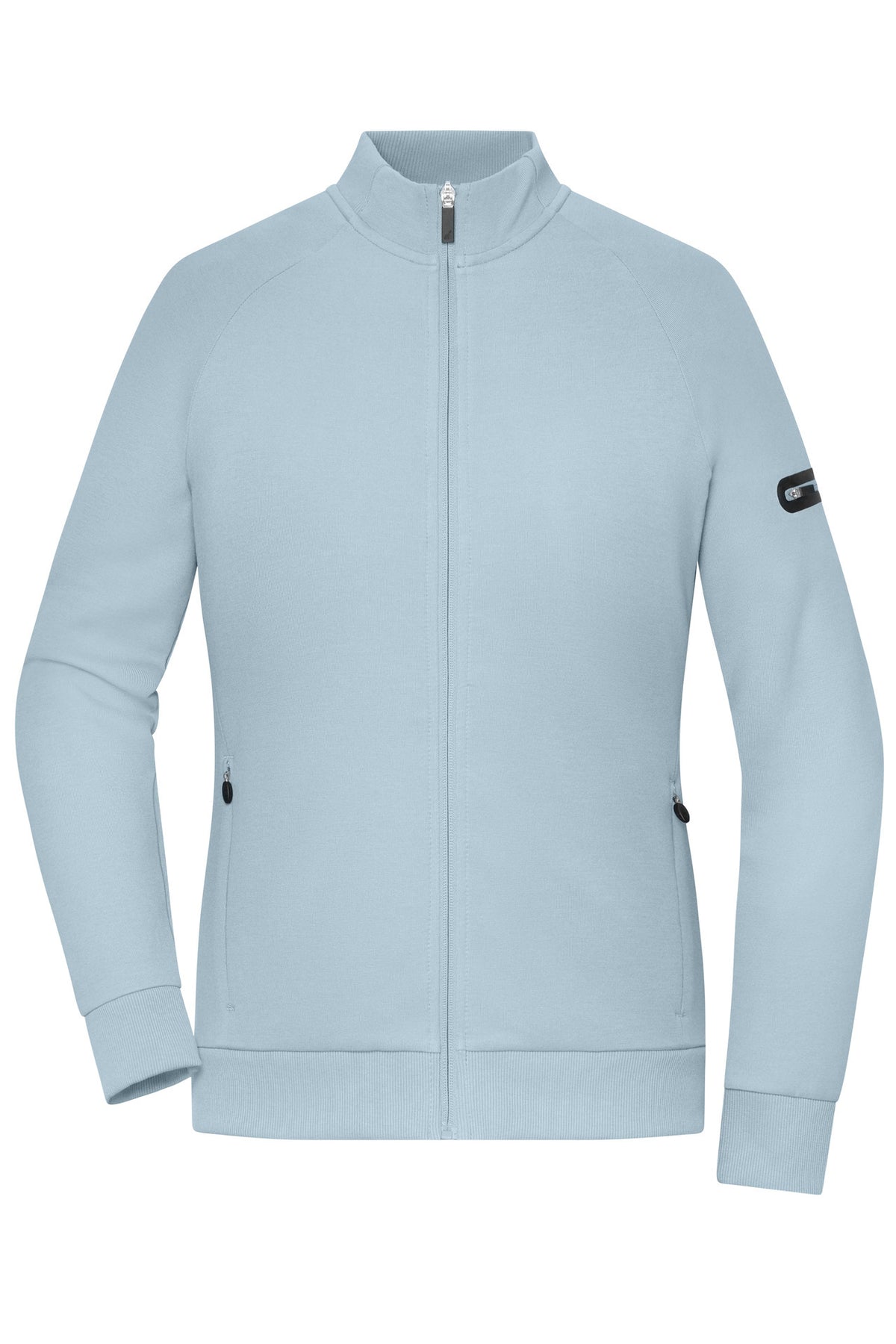 Ladies’ Zip Jacket Interlock - Milky Blue