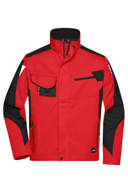 Workwear Jacket - Red/Black