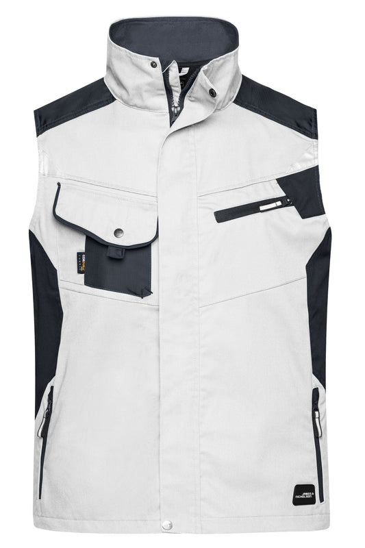 Workwear Vest - White/Carbon