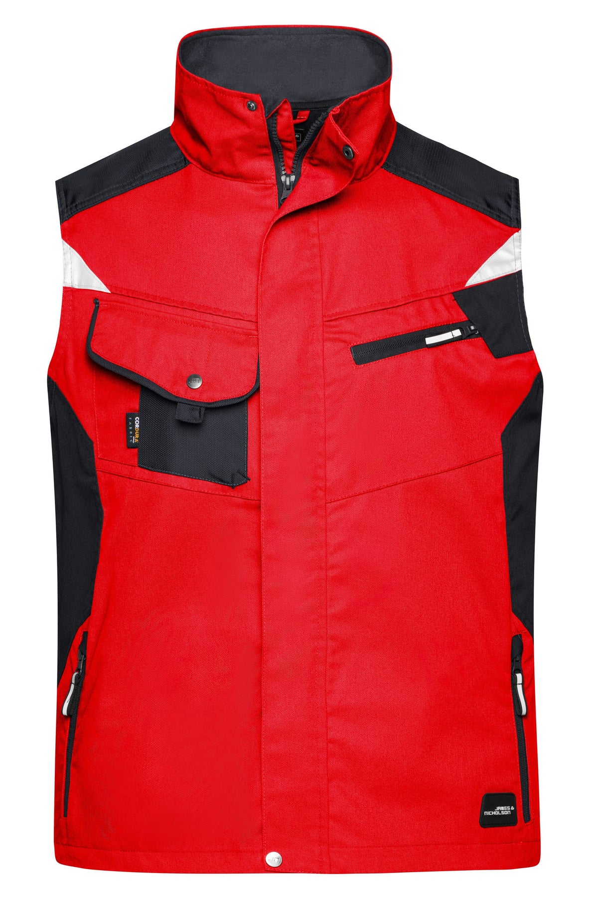 Workwear Vest - Red/Black