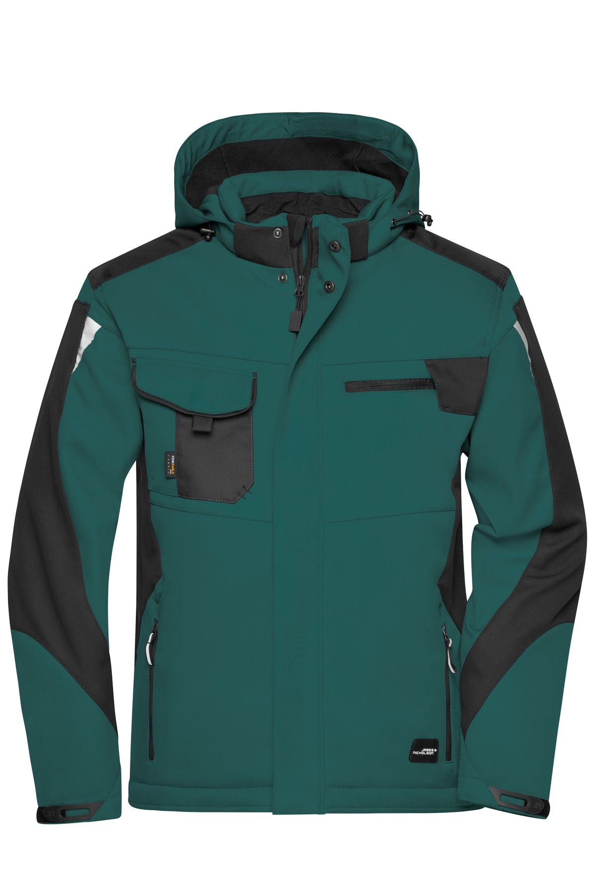 Craftsmen Softshell Jakke - Dark Green/Black