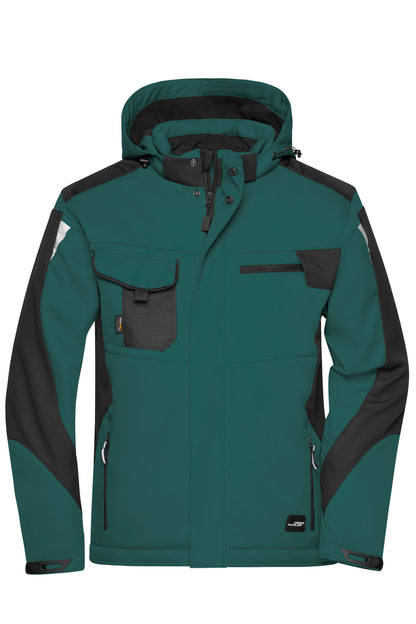 Craftsmen Softshell Jakke - Dark Green/Black