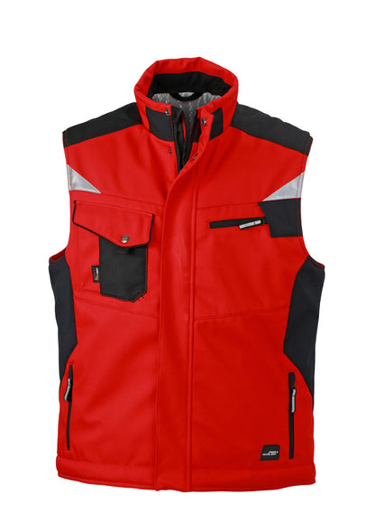 Craftsmen Softshell Vest - Red/Black