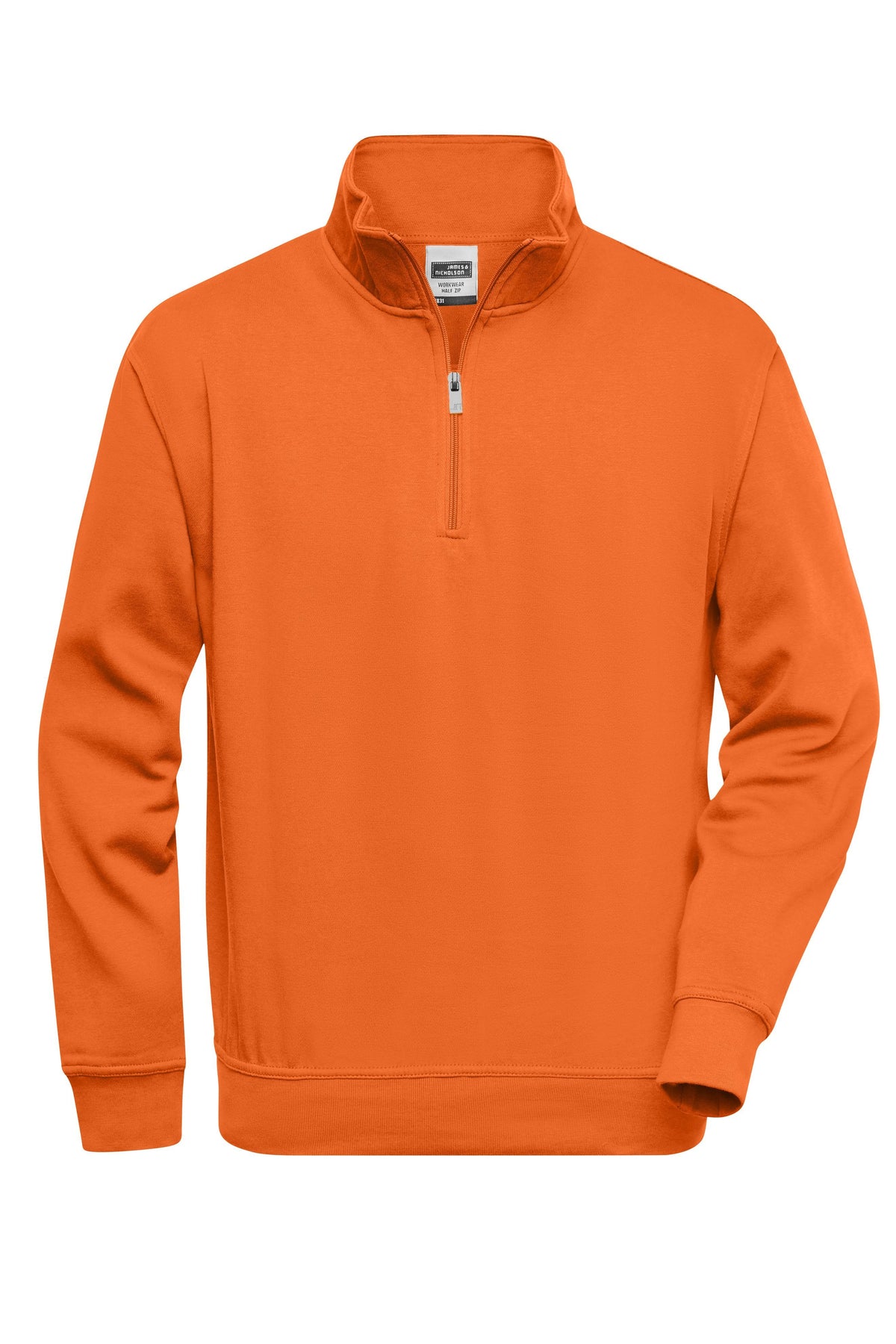 Workwear Half Zip Sweat - Orange