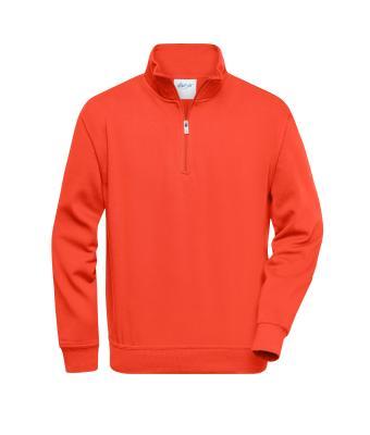 Workwear Half Zip Sweat - Spicy-Orange