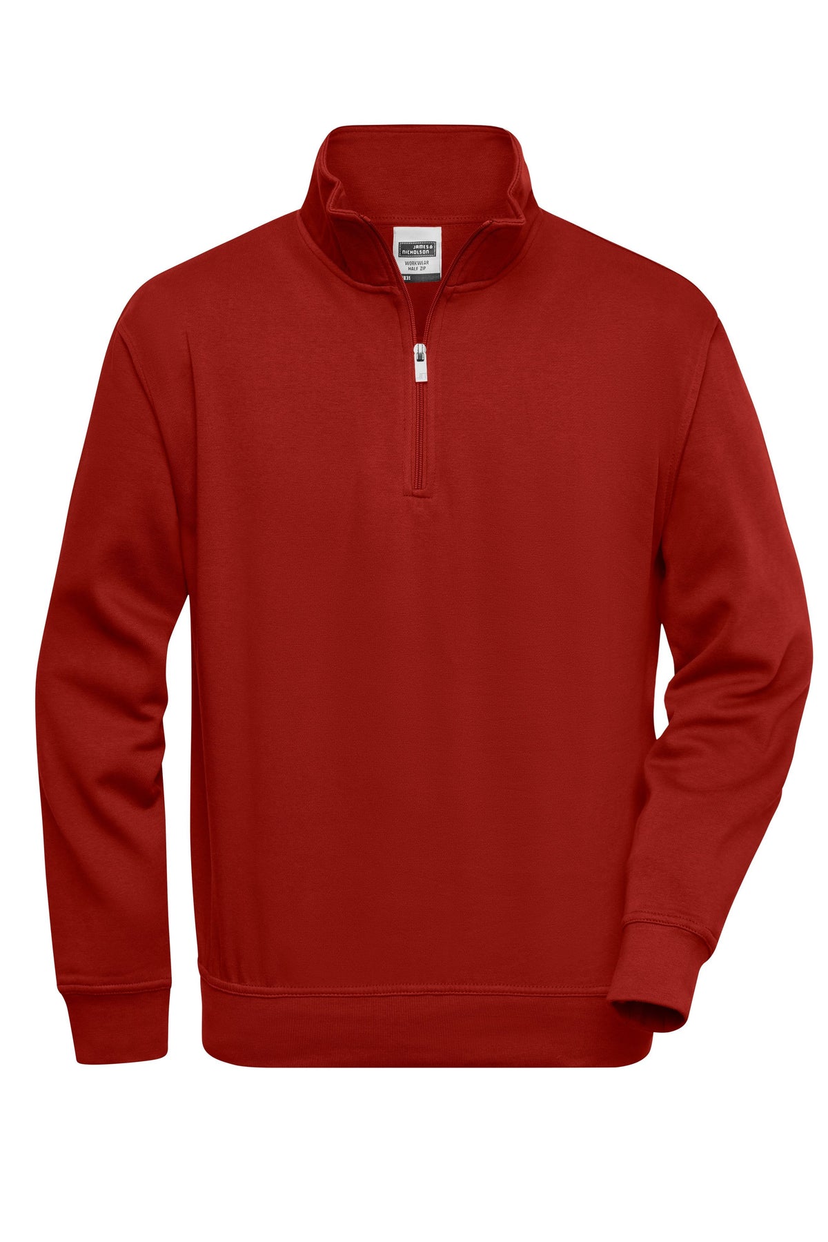 Workwear Half Zip Sweat - Wine