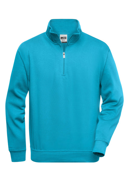 Workwear Half Zip Sweat - Turquoise