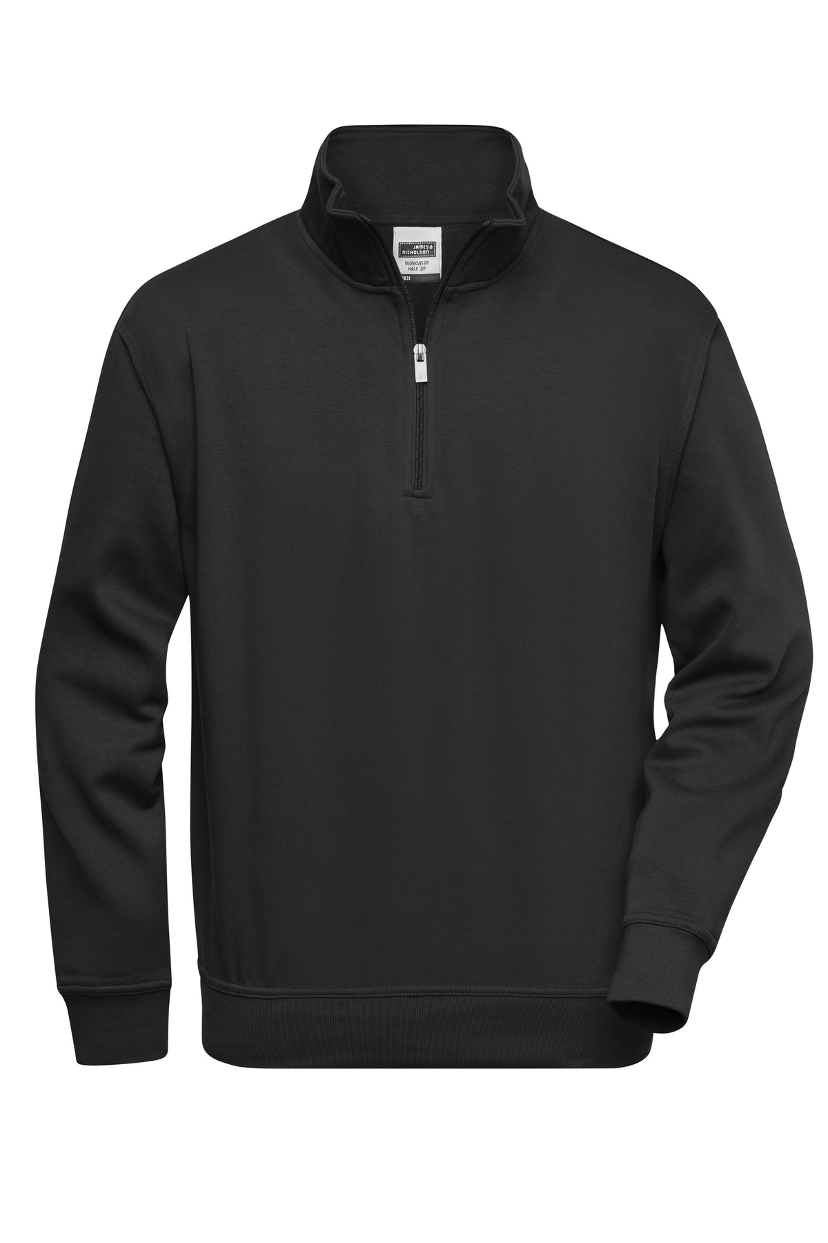 Workwear Half Zip Sweat - Black