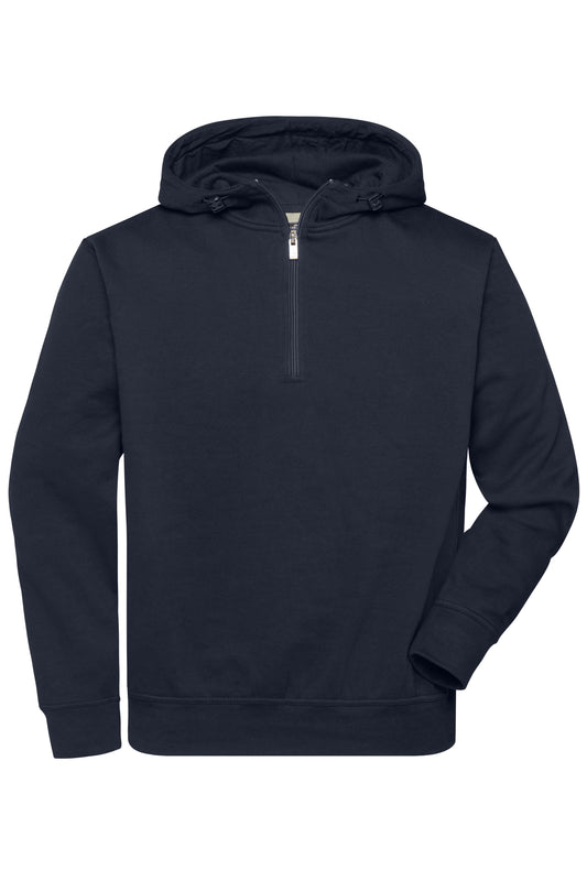 BIO Workwear-Half Zip Hoody - Navy