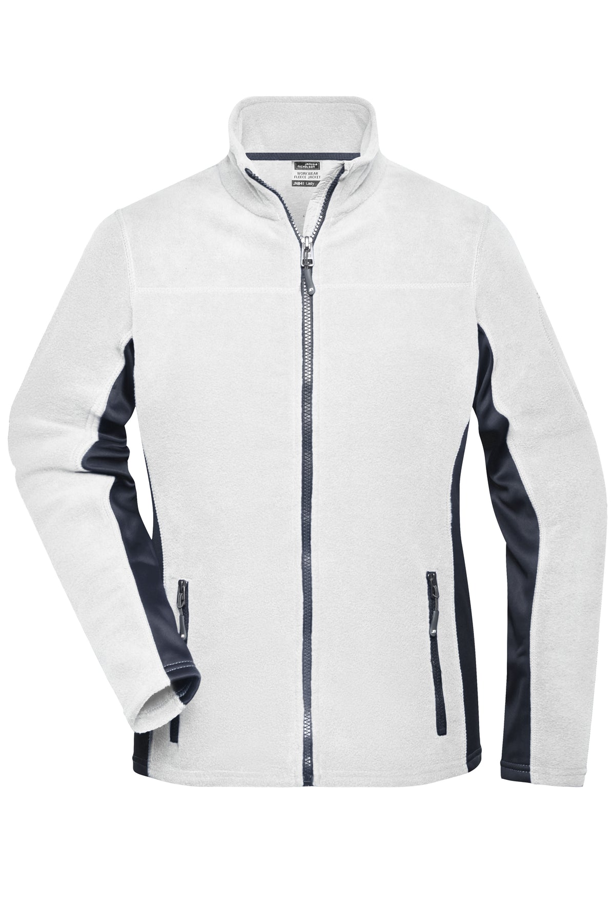 Ladies´ Workwear Fleece Jacket - White/Carbon