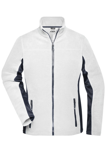 Ladies´ Workwear Fleece Jacket - White/Carbon