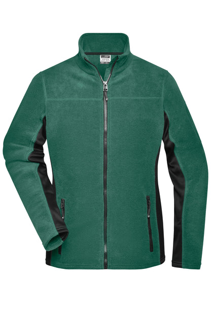 Ladies´ Workwear Fleece Jacket - Dark Green/Black