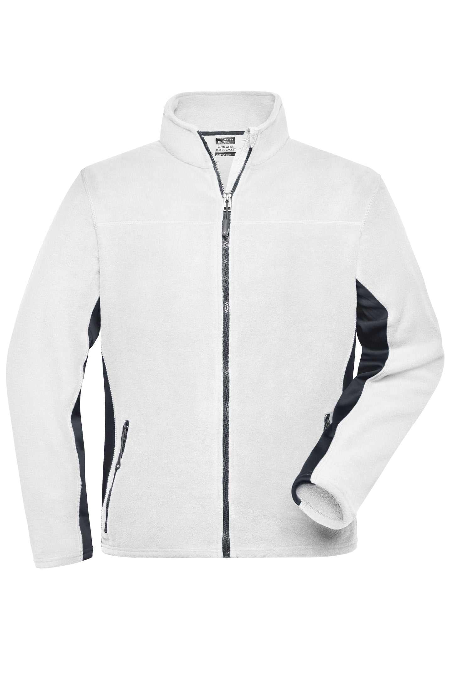 Men´s Workwear Fleece Jacket - White/Carbon