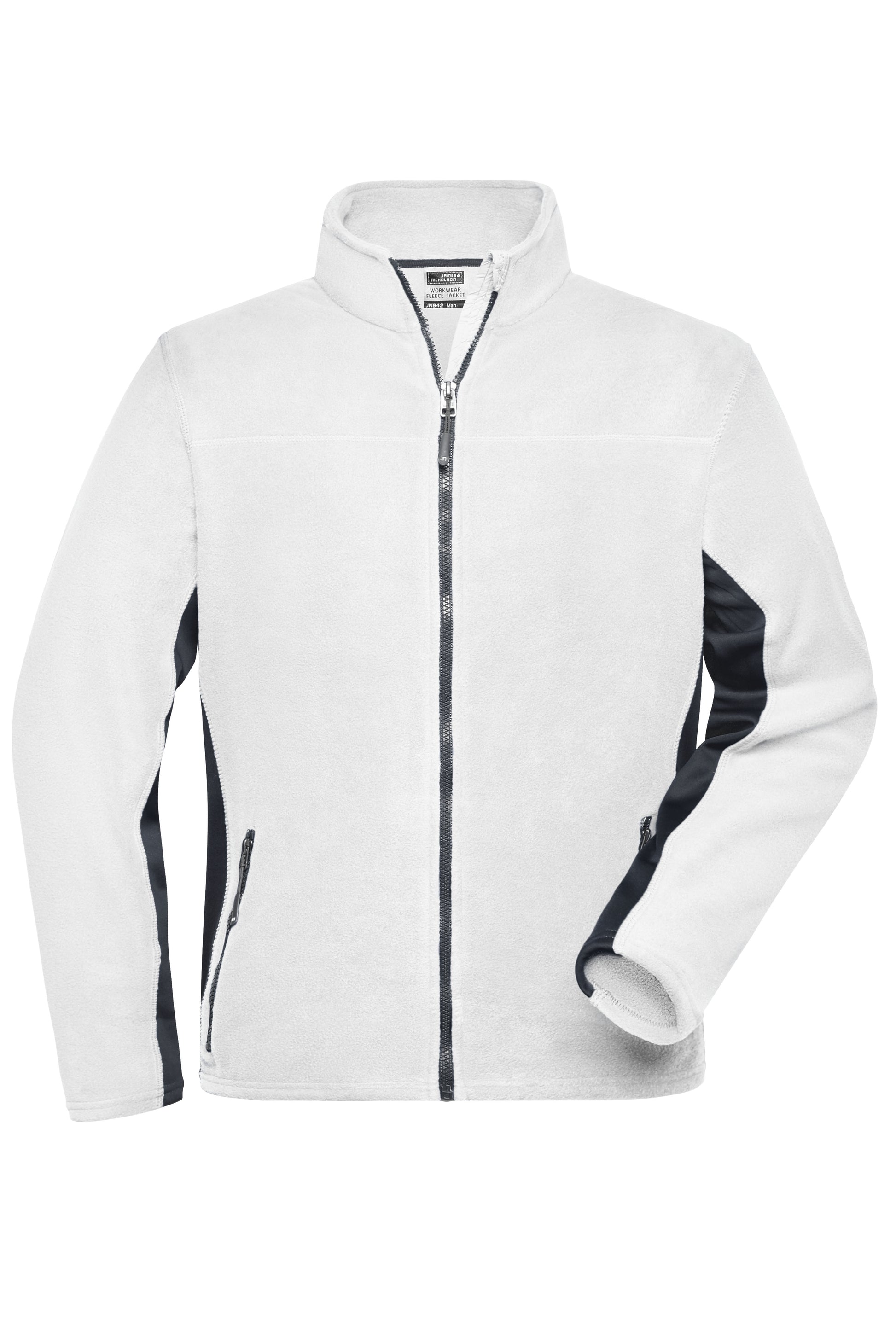 Men´s Workwear Fleece Jacket - White/Carbon