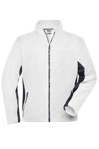 Men´s Workwear Fleece Jacket - White/Carbon