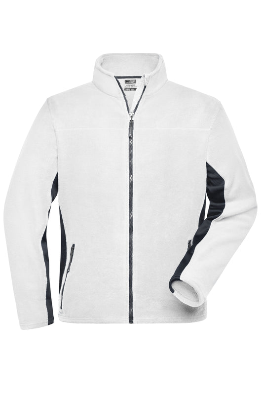 Men´s Workwear Fleece Jacket - White/Carbon