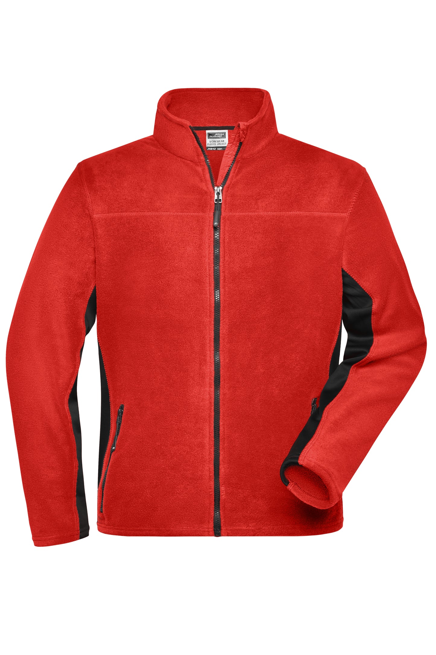 Men´s Workwear Fleece Jacket - Red/Black