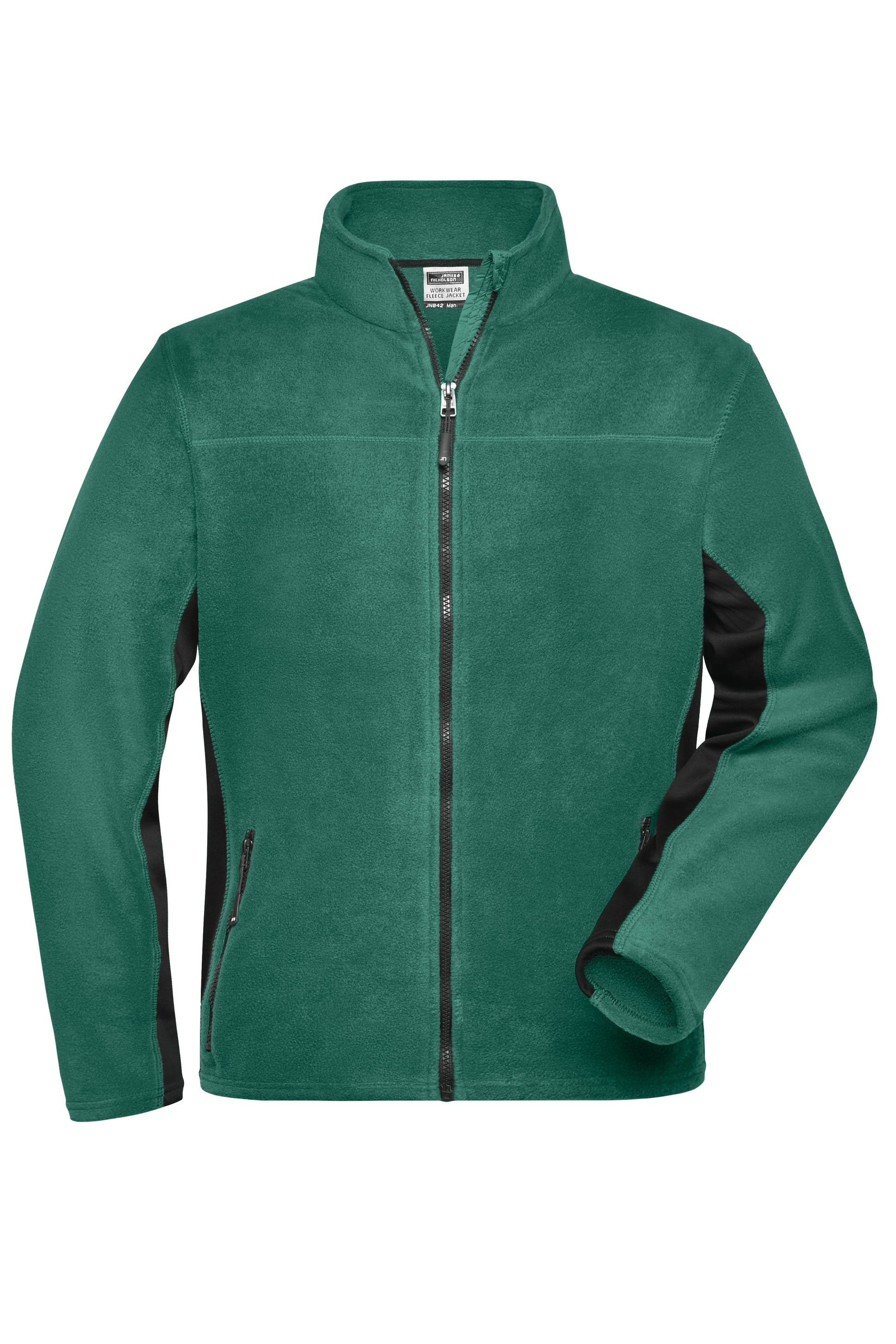 Men´s Workwear Fleece Jacket - Dark Green/Black