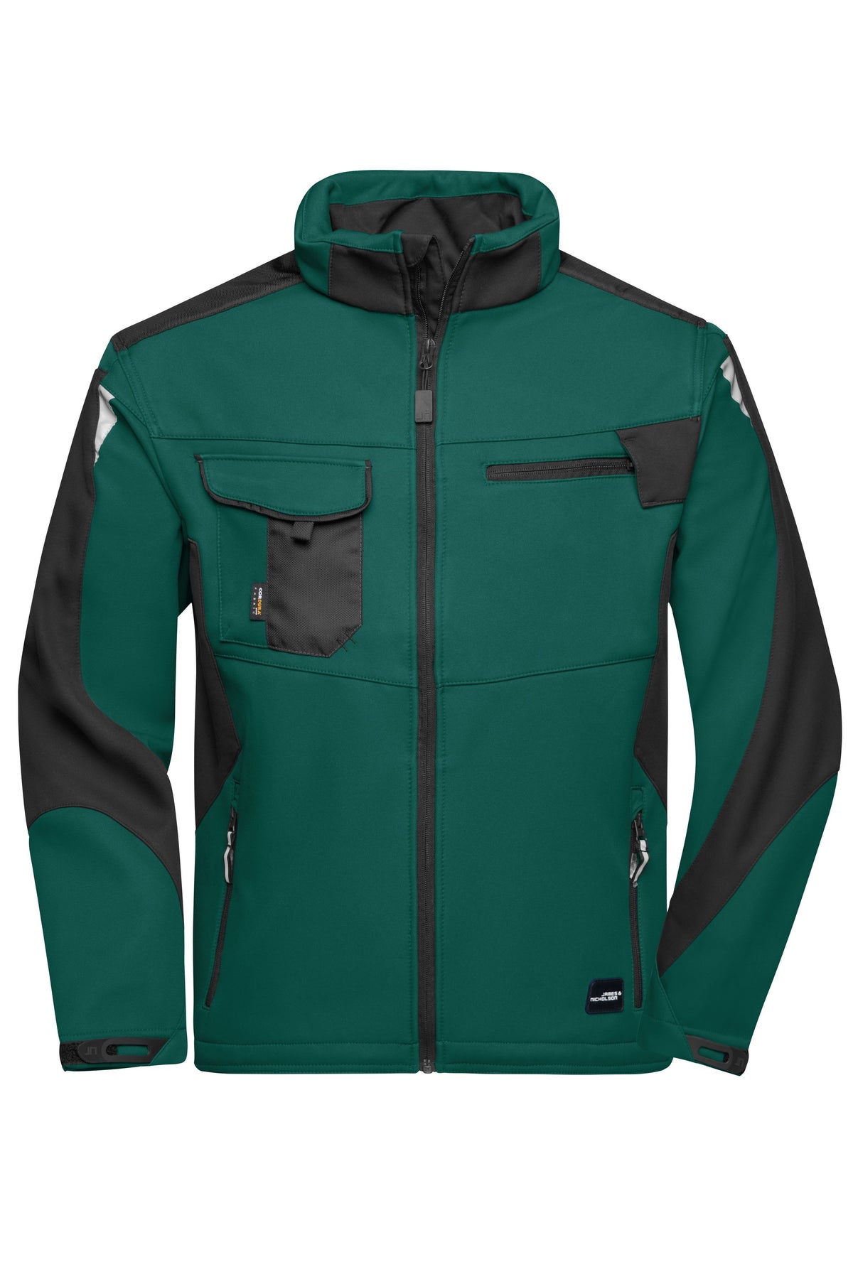 Workwear Softshell Jakke - Dark Green/Black
